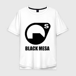 Футболка оверсайз мужская HL: Black mesa, цвет: белый