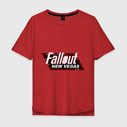 Футболка оверсайз мужская Fallout: New Vegas, цвет: красный