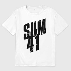 Футболка оверсайз мужская Sum Forty One, цвет: белый