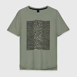 Футболка оверсайз мужская Unknown Pleasures, цвет: авокадо