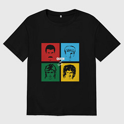 Футболка оверсайз мужская Queen Hot Space, цвет: черный