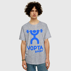 Футболка оверсайз мужская Yopta Sport, цвет: меланж — фото 2