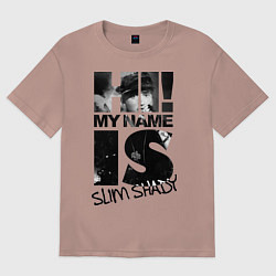 Мужская футболка оверсайз My name is slim shady