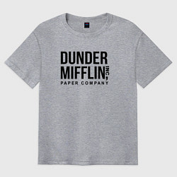 Футболка оверсайз мужская Dunder Mifflin, цвет: меланж