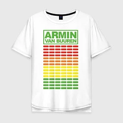 Футболка оверсайз мужская Armin van Buuren: EQ, цвет: белый