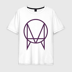 Футболка оверсайз мужская Skrillex Symbol, цвет: белый