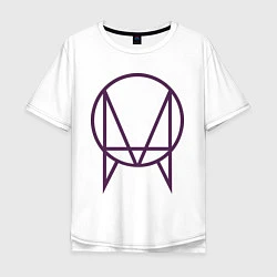 Футболка оверсайз мужская Skrillex Symbol, цвет: белый