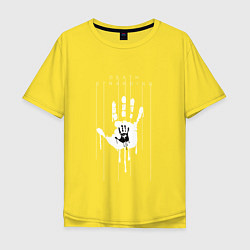 Футболка оверсайз мужская Death Stranding: Hand, цвет: желтый