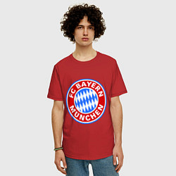 Футболка оверсайз мужская Bayern Munchen FC, цвет: красный — фото 2