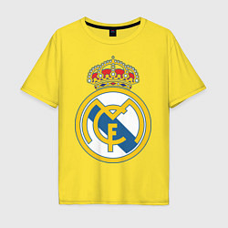Футболка оверсайз мужская Real Madrid FC, цвет: желтый