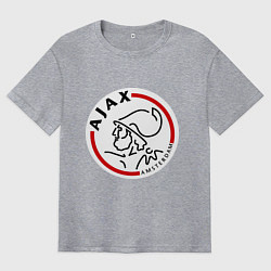 Футболка оверсайз мужская Ajax FC, цвет: меланж