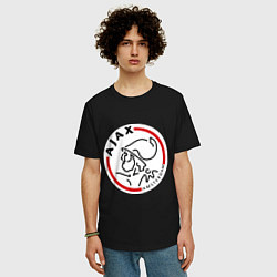 Футболка оверсайз мужская Ajax FC, цвет: черный — фото 2