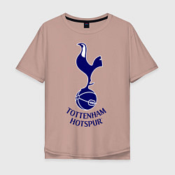 Футболка оверсайз мужская Tottenham FC, цвет: пыльно-розовый