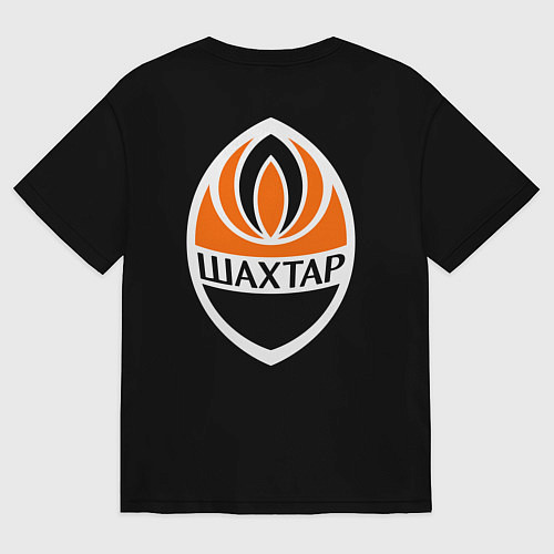 Мужская футболка оверсайз ФК Шахтёр / Черный – фото 2