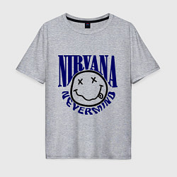 Футболка оверсайз мужская Nevermind Nirvana, цвет: меланж