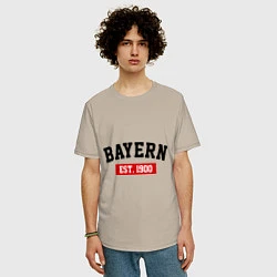 Футболка оверсайз мужская FC Bayern Est. 1900, цвет: миндальный — фото 2