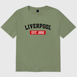 Мужская футболка оверсайз FC Liverpool Est. 1892