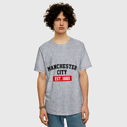 Футболка оверсайз мужская FC Manchester City Est. 1880, цвет: меланж — фото 2