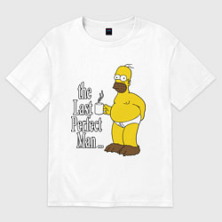 Футболка оверсайз мужская The Last Perfect Man, цвет: белый