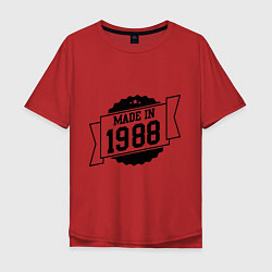 Футболка оверсайз мужская Made in 1988, цвет: красный
