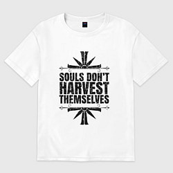Футболка оверсайз мужская Harvest Themselves, цвет: белый