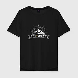 Футболка оверсайз мужская Hope Count: Mountain, цвет: черный