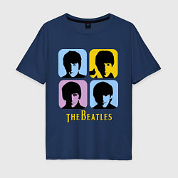 Мужская футболка оверсайз The Beatles: pop-art