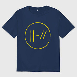 Футболка оверсайз мужская Twenty One Pilots: Trench, цвет: тёмно-синий