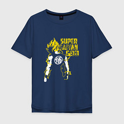 Мужская футболка оверсайз Super Saiyan God: Yellow