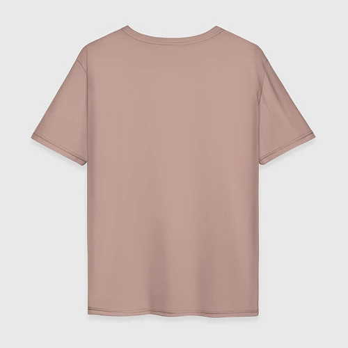 Мужская футболка оверсайз Чю Гевара (Chu Guevara) / Пыльно-розовый – фото 2