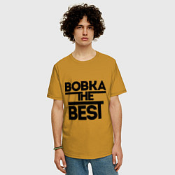 Футболка оверсайз мужская Вовка the best, цвет: горчичный — фото 2
