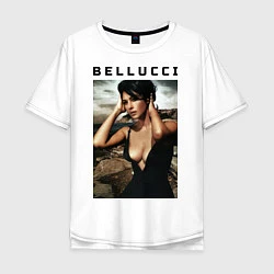 Футболка оверсайз мужская Monica Bellucci: Dress, цвет: белый