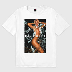 Футболка оверсайз мужская Monica Bellucci: Water, цвет: белый