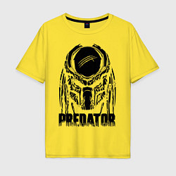 Футболка оверсайз мужская Predator Mask, цвет: желтый