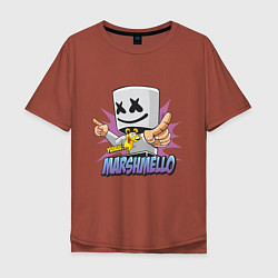 Мужская футболка оверсайз Marshmello Music