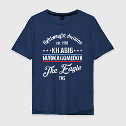 Футболка оверсайз мужская Khabib Nurmagomedov est. 1988, цвет: тёмно-синий