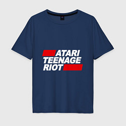 Футболка оверсайз мужская Atari Teenage Riot, цвет: тёмно-синий