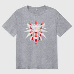 Футболка оверсайз мужская Амулет ведьмака, цвет: меланж