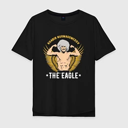 Футболка оверсайз мужская Khabib: The Eagle, цвет: черный