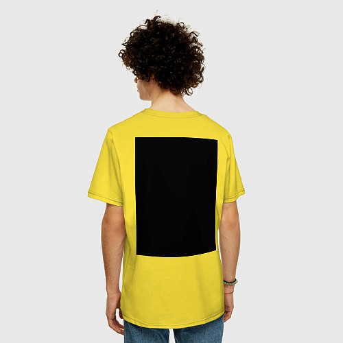 Мужская футболка оверсайз Элджей 360° / Желтый – фото 4
