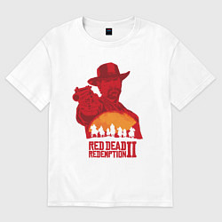 Футболка оверсайз мужская Red Dead Redemption 2, цвет: белый