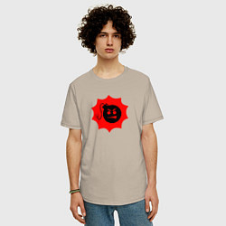 Футболка оверсайз мужская Serious Sam, цвет: миндальный — фото 2