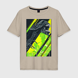 Мужская футболка оверсайз Чужой alien