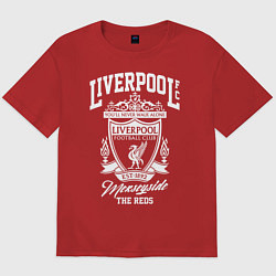Футболка оверсайз мужская Liverpool: Est 1892, цвет: красный