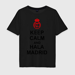 Мужская футболка оверсайз Keep Calm & Hala Madrid