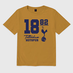 Футболка оверсайз мужская FC Tottenham 1882, цвет: горчичный