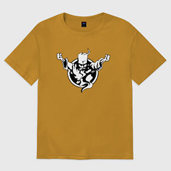 Футболка оверсайз мужская Thunderdome logo, цвет: горчичный