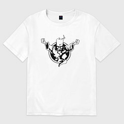 Футболка оверсайз мужская Thunderdome logo, цвет: белый