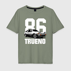 Футболка оверсайз мужская TRUENO 86, цвет: авокадо