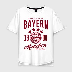 Футболка оверсайз мужская Bayern Munchen 1900, цвет: белый
